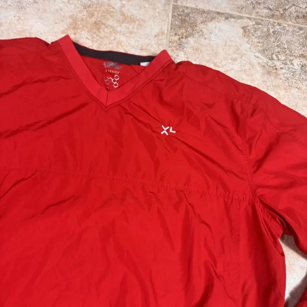 Callaway Golf X Series Pullover Mens Large Jacket V-Neck Windbreaker Long Sleeve - Picture 2 of 11